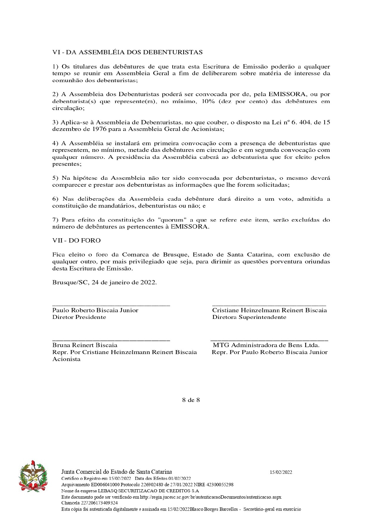 Boletim de Subscrição - Página 10